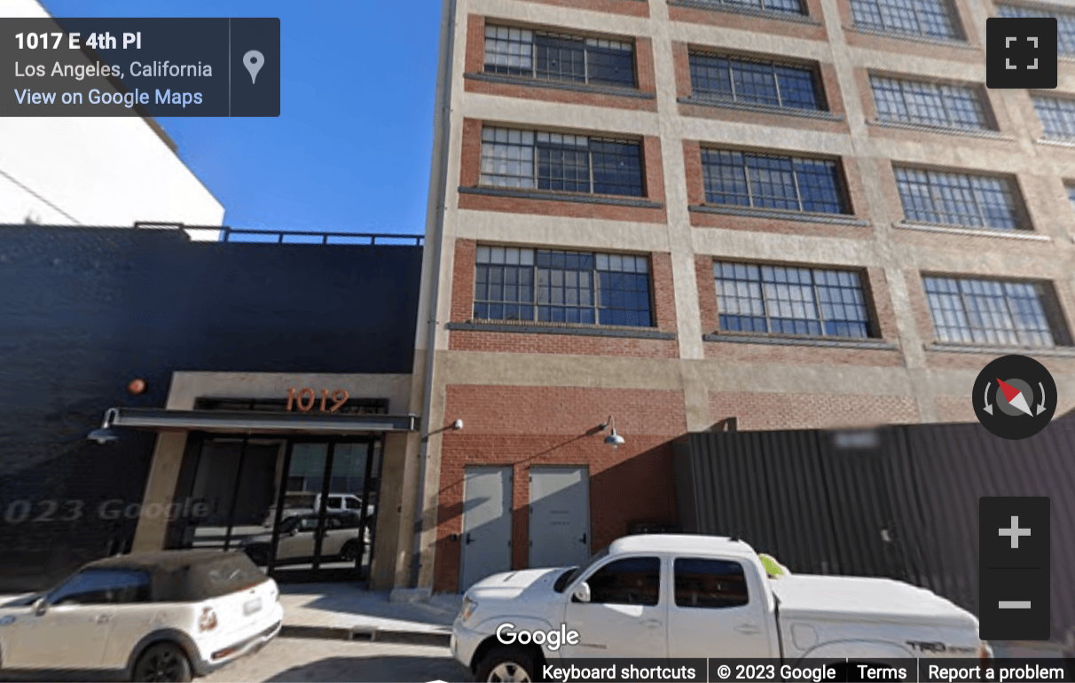 Street View image of The Maxwell, 1019 E 4th Place, Los Angeles, CA, California