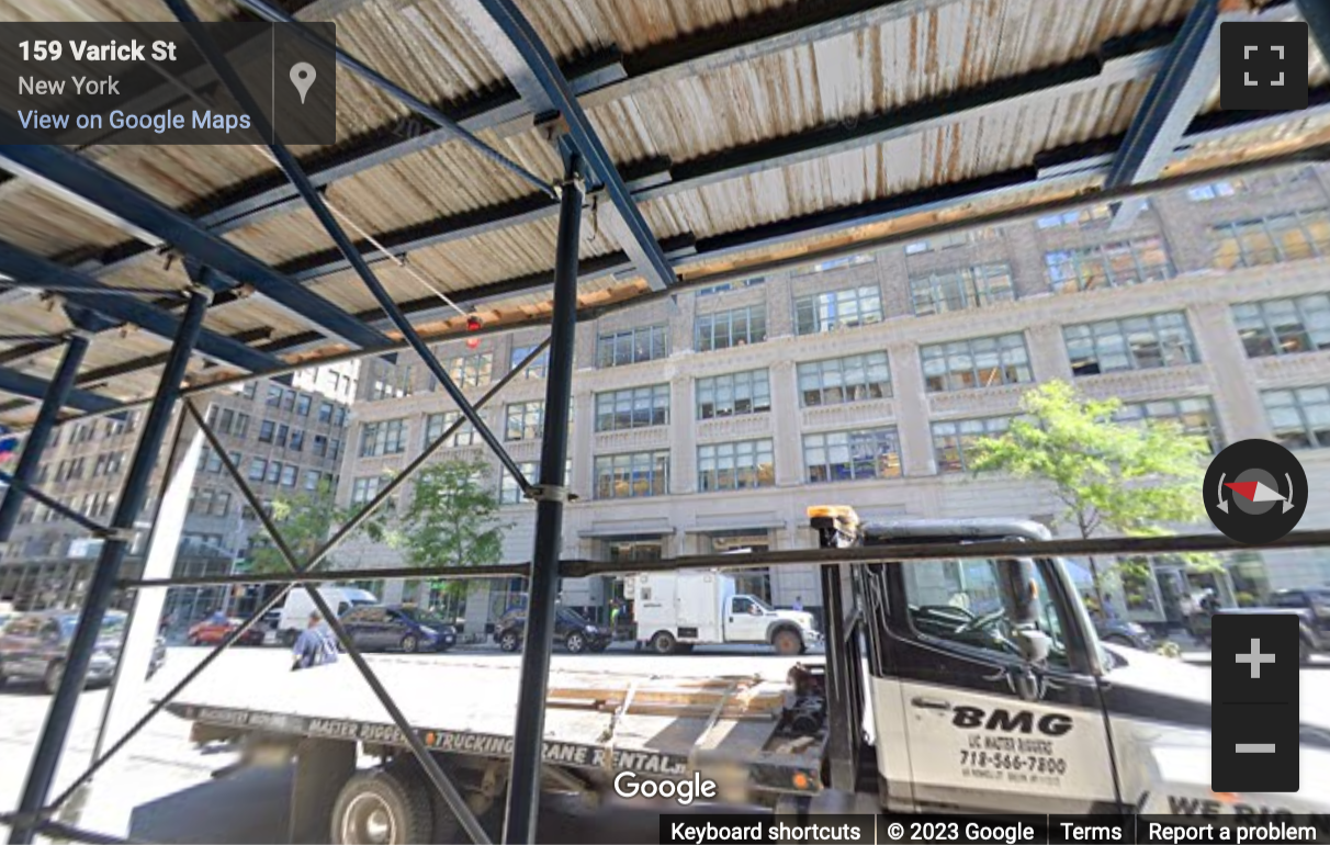 Street View image of 160 Varick St, Manhattan, New York City
