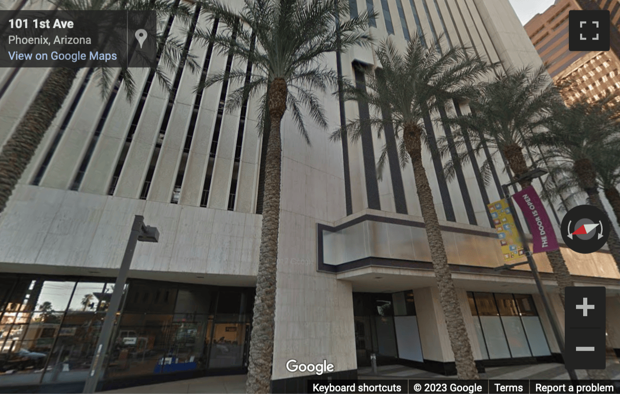 Street View image of 101 North 1st Avenue, Phoenix, Arizona