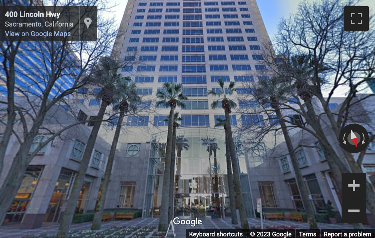Street View image of 400 Capitol Mall, Sacramento, CA, California