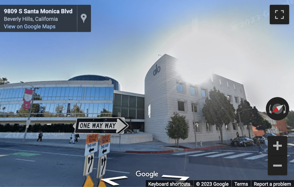Street View image of 9830 Wilshire Boulevard Beverly Hills, CA, Beverly Hills (California)