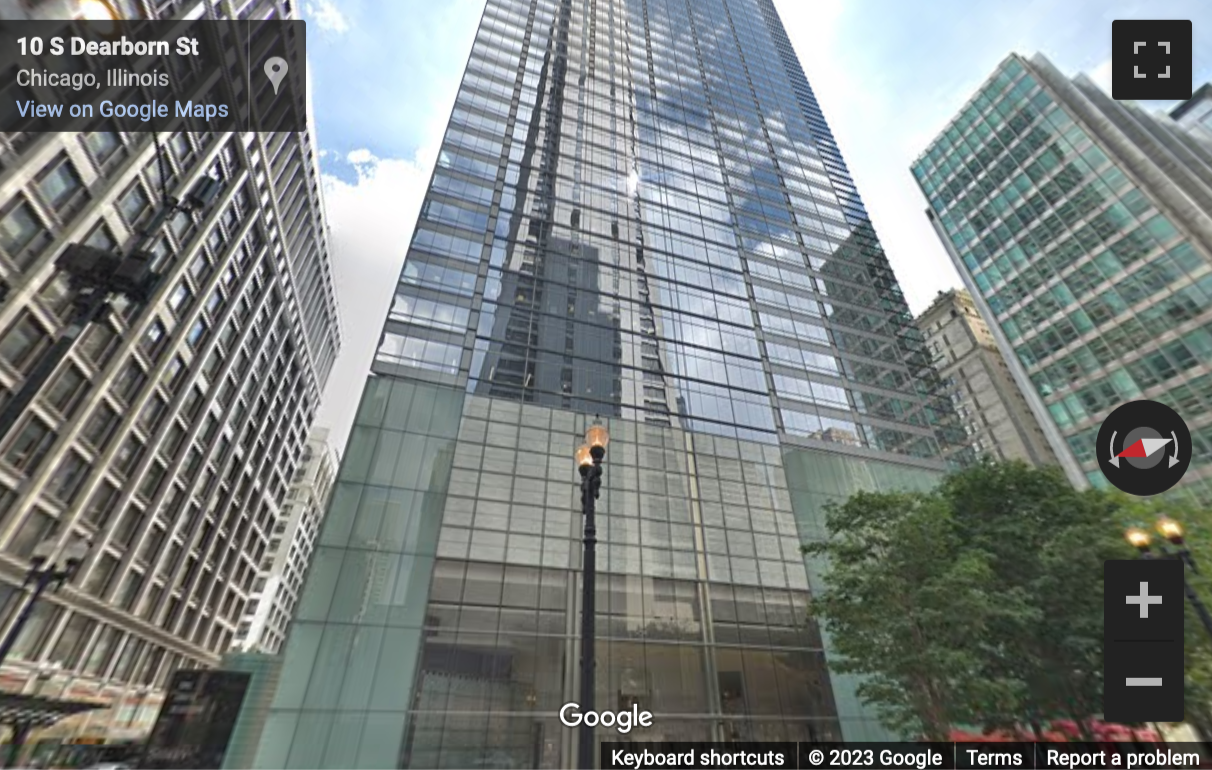 Street View image of 1 South Dearborn St, Chicago, IL 60603, Illinois