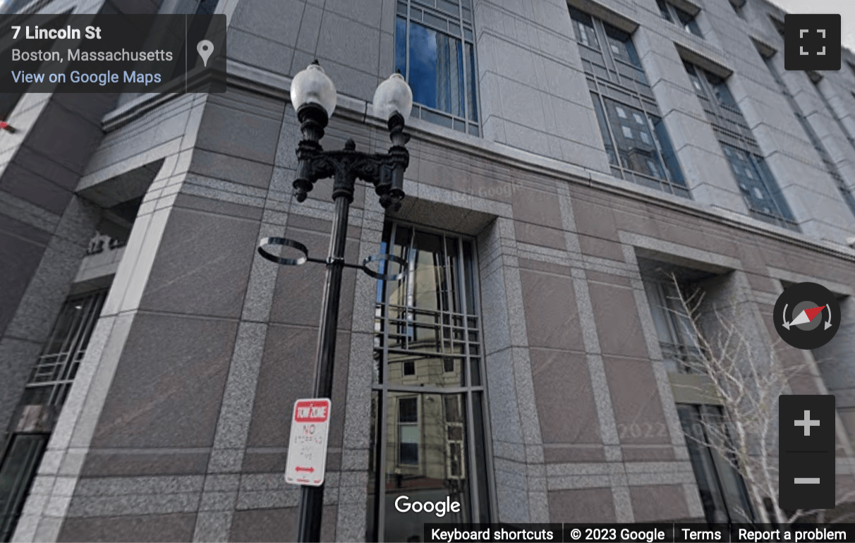 Street View image of 1 Lincoln Street, Boston, Massachusetts