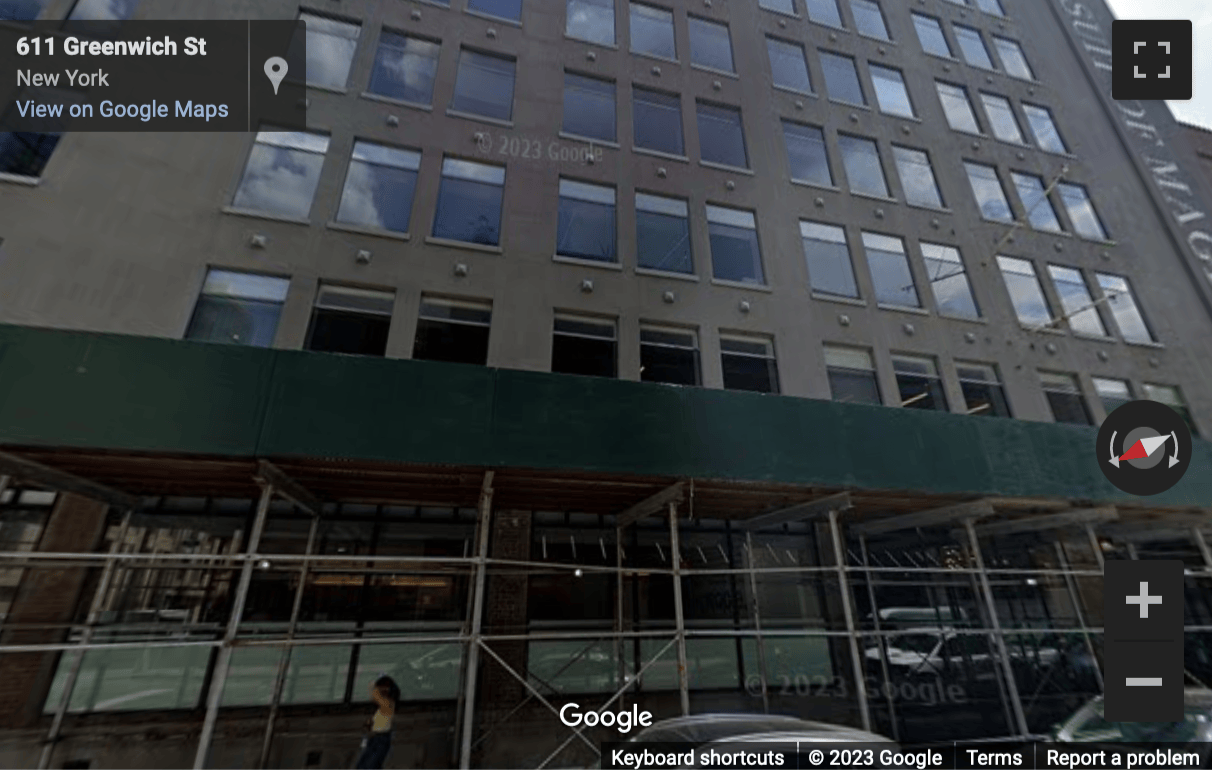 Street View image of 609 Greenwich Street, New York City
