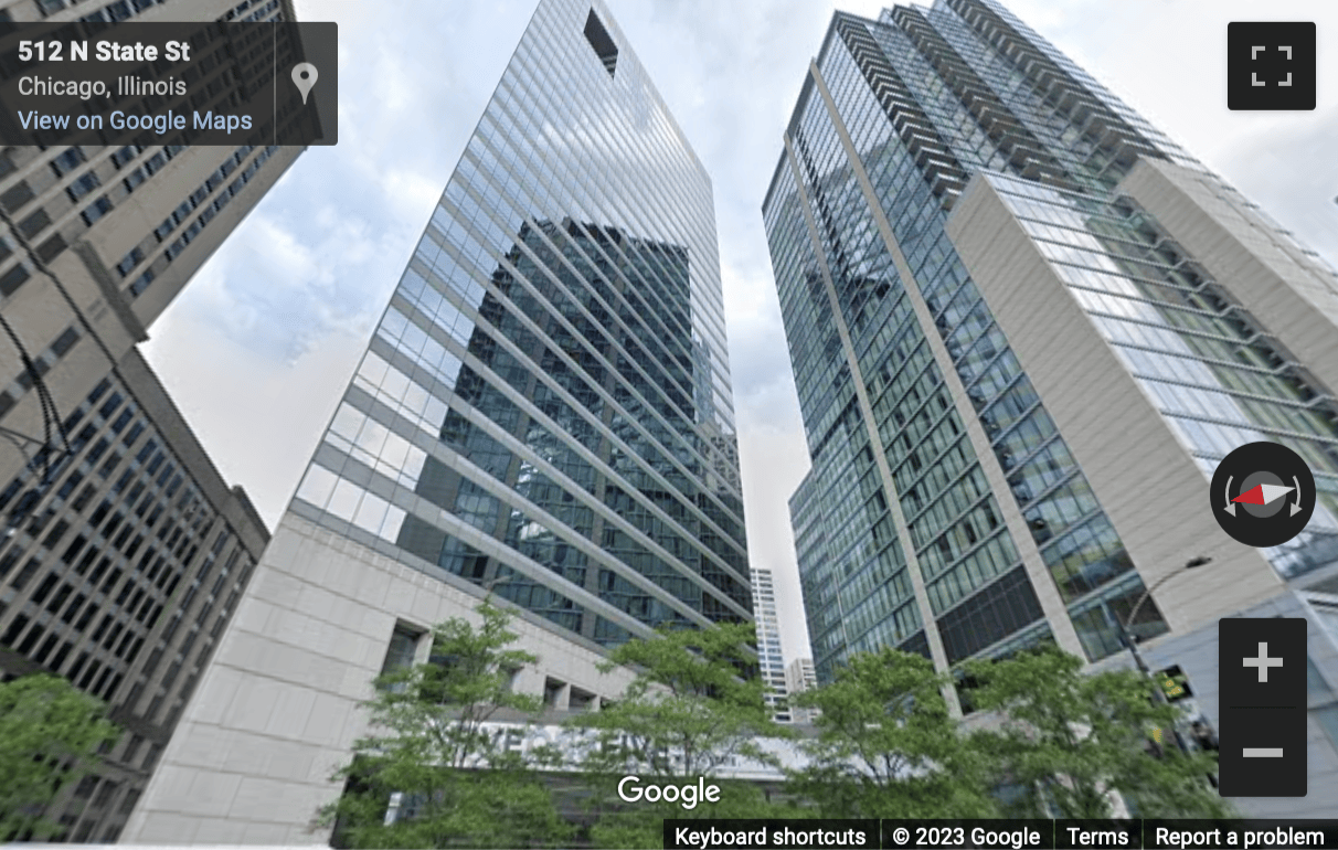 Street View image of 14th Floor, 515 N. State Street, Chicago, Illinois