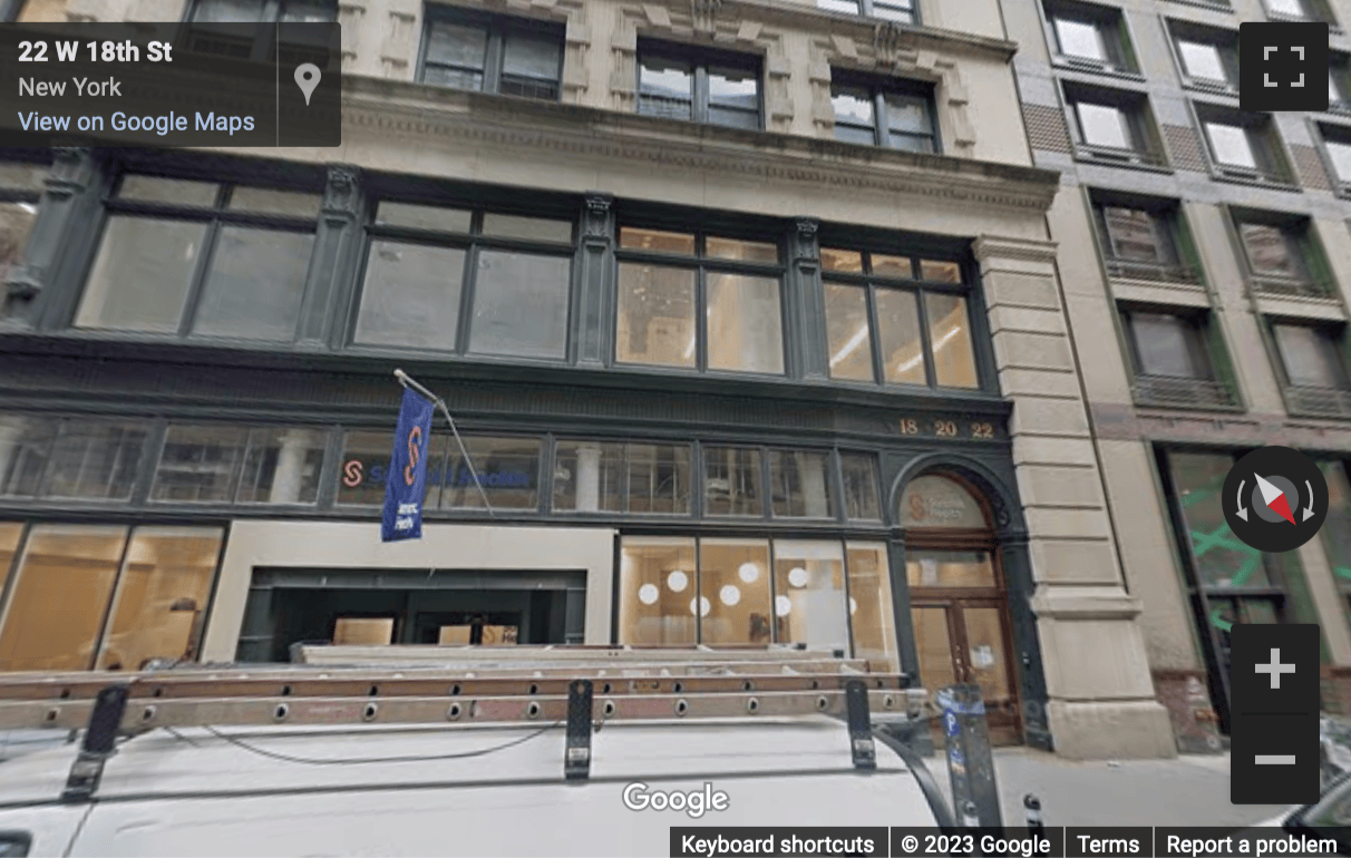 Street View image of 18 West 18th Street, New York City
