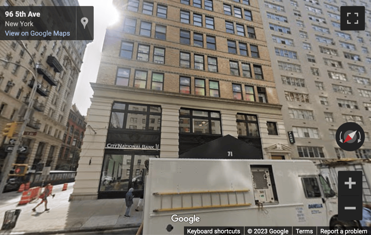 Street View image of 71 5th Avenue, Manhattan, New York City