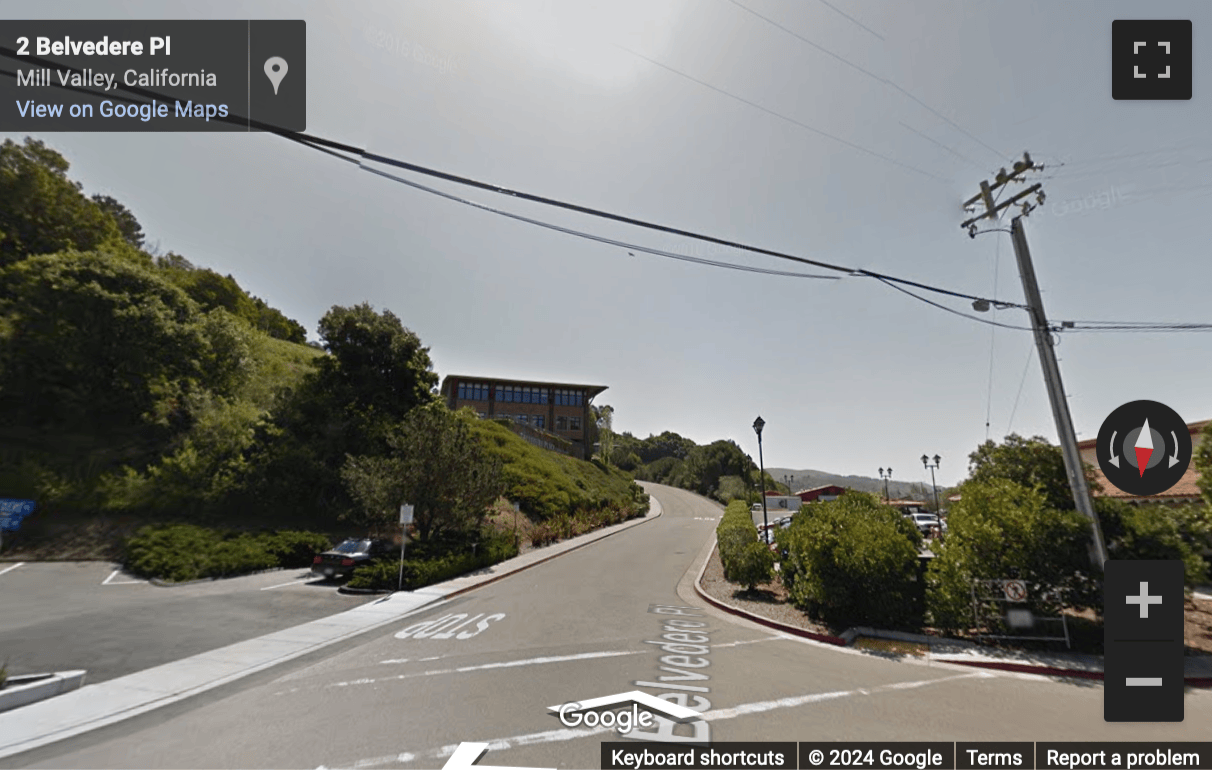 Street View image of 1 Belvedere Drive, Mill Valley, CA, California
