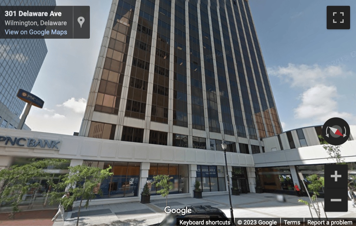 Street View image of 300 Delaware Avenue, Suite 210, Wilmington (Delaware)