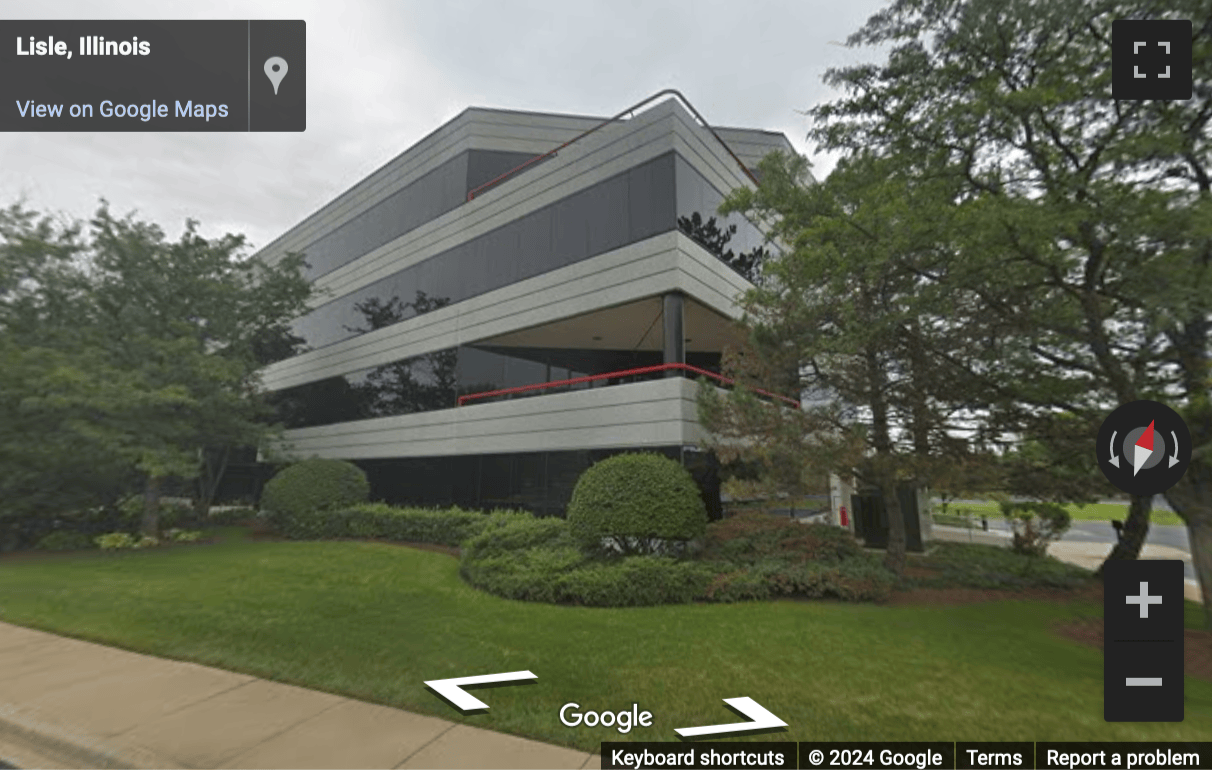 Street View image of 650 Warrenville Road, Suite 100, Lisle, Illinois