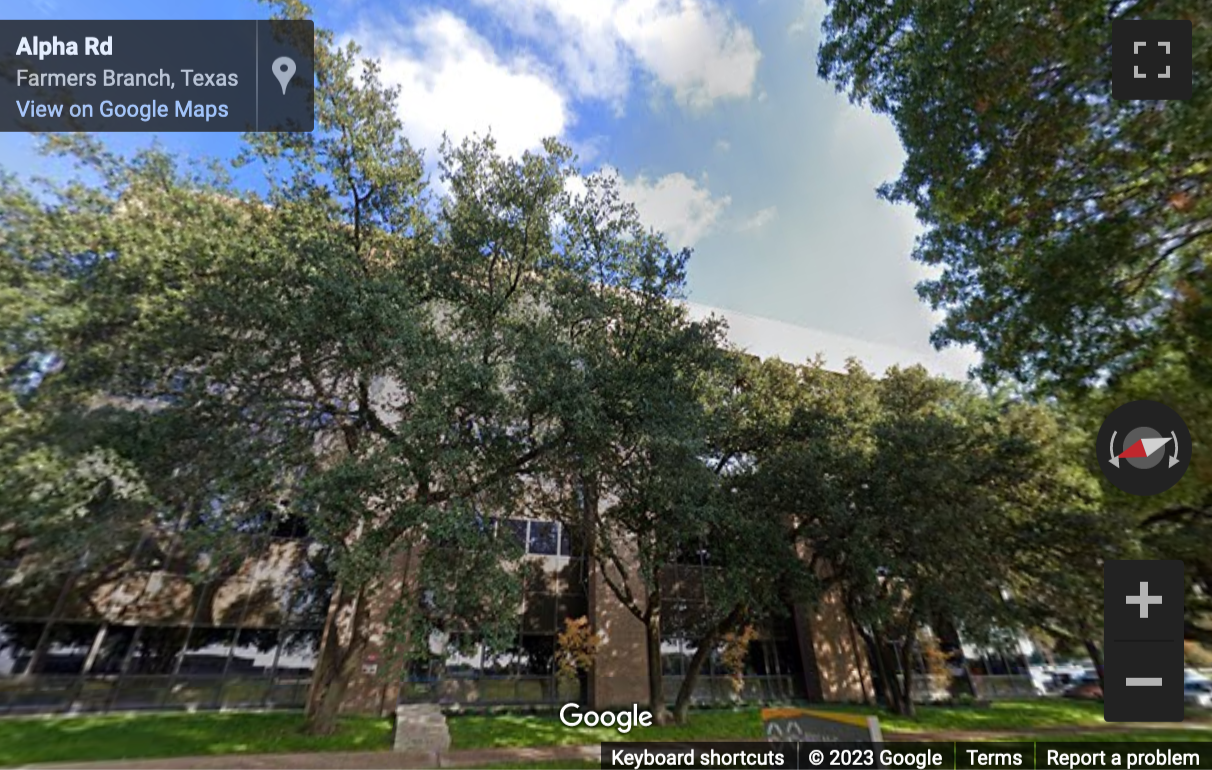 Street View image of 4001 McEwen, Dallas, Texas