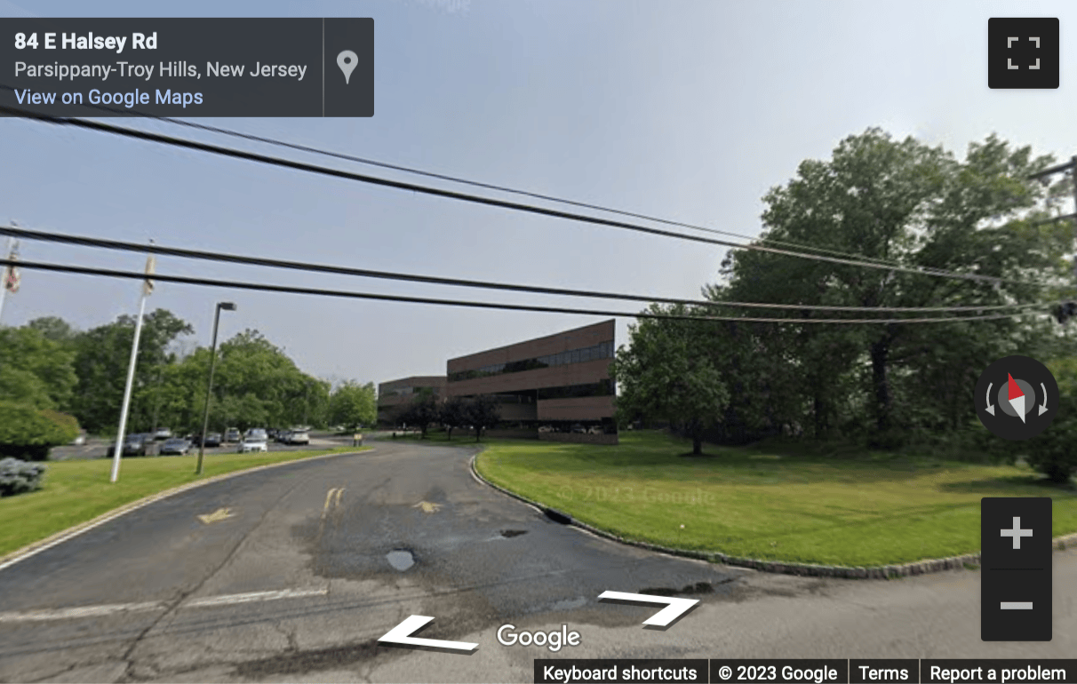 Street View image of 90 East Halsey Road, Parsippany, New Jersey
