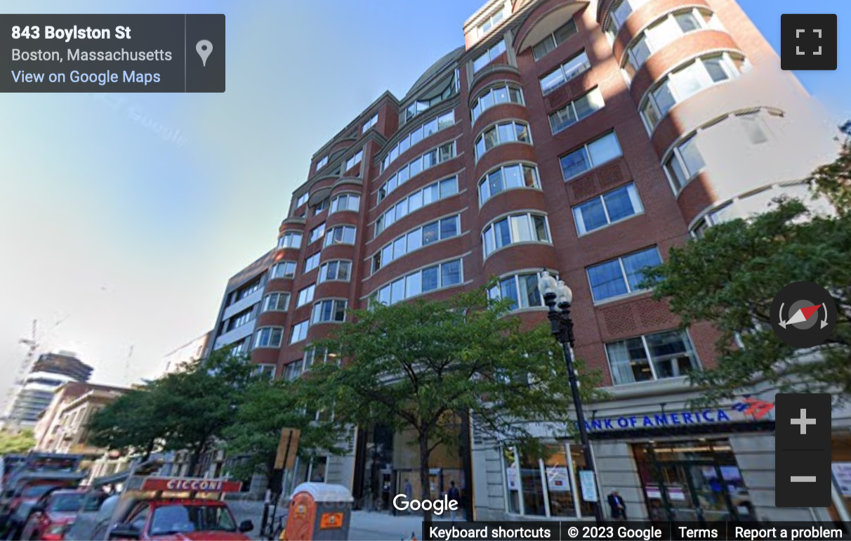 Street View image of 855 Boylston St, 1000, Boston, Massachusetts