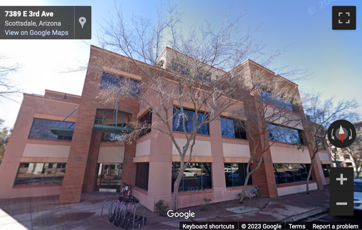 Street View image of 4250 Drinkwater Blvd, 300, Scottsdale, Arizona