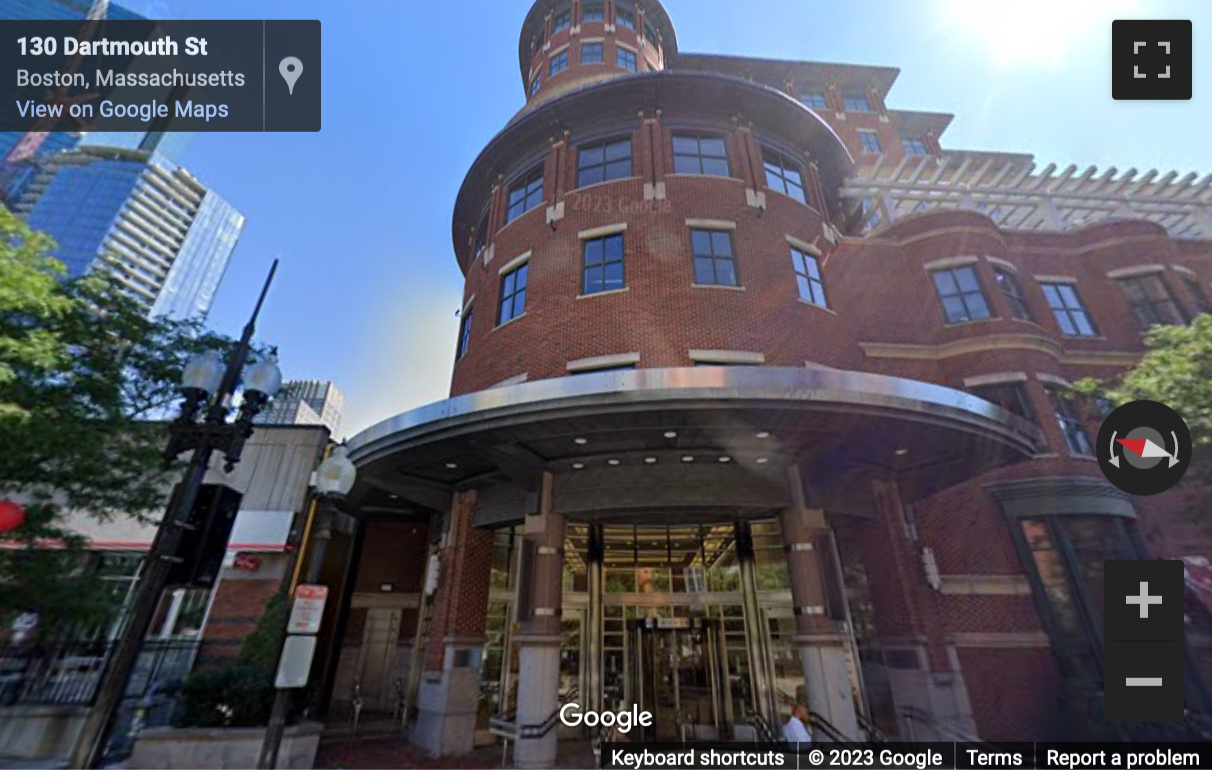 Street View image of 131 Dartmouth St, Boston, Massachusetts
