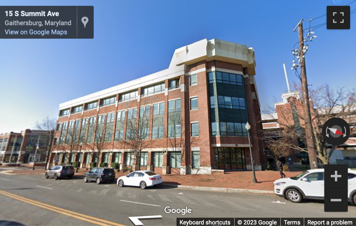 Street View image of 12 South Summit Avenue, Suite 100, Gaithersburg, Maryland