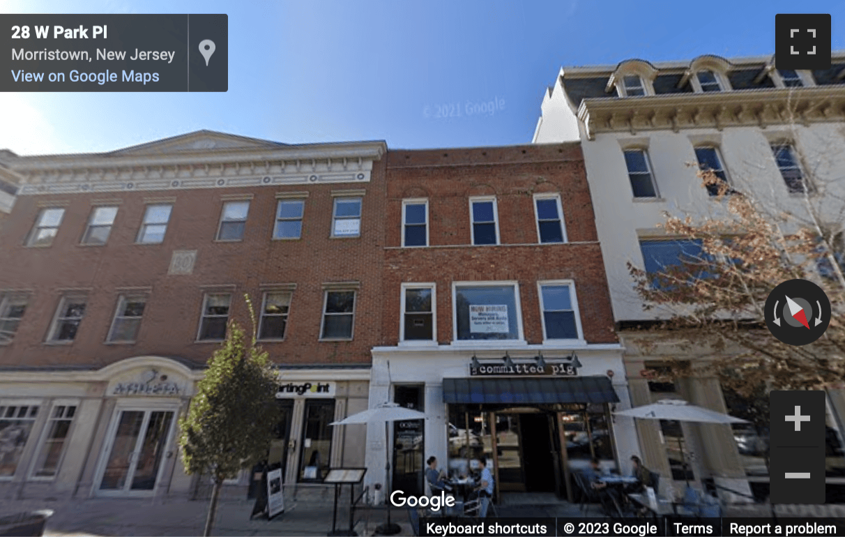 Street View image of 30 W Park Place, Morristown, New Jersey