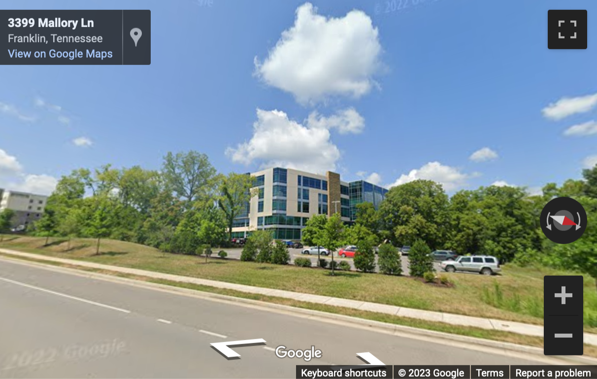 Street View image of 3401 Mallory Lane, Suite 100 & 200, Franklin (Tennessee)