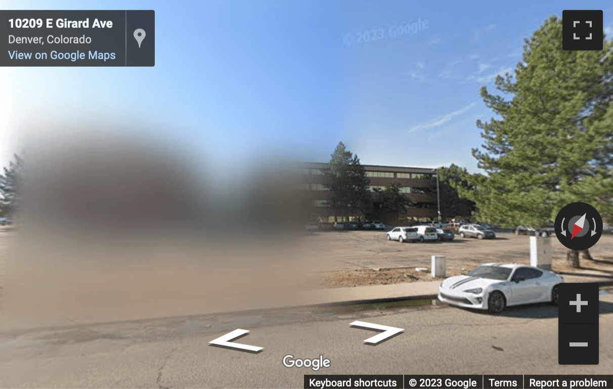 Street View image of 10200 E Girard Avenue, Suite 147, Denver, Colorado