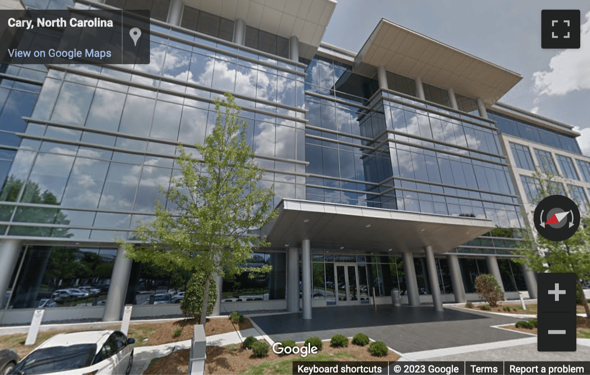 Street View image of 5000 CentreGreen Way, Cary, North Carolina