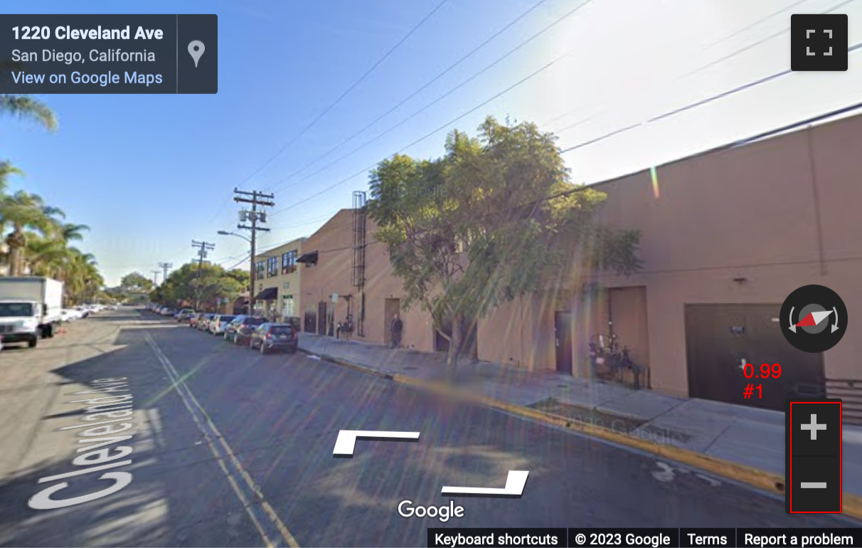 Street View image of 1223 Cleveland Avenue, Suite 200, San Diego, California