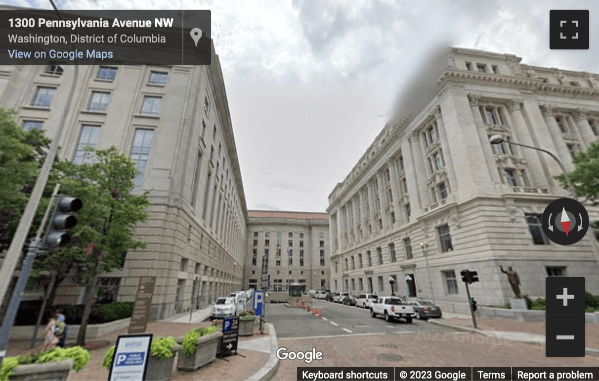 Street View image of 1300 Pennsylvania Avenue, Washington DC