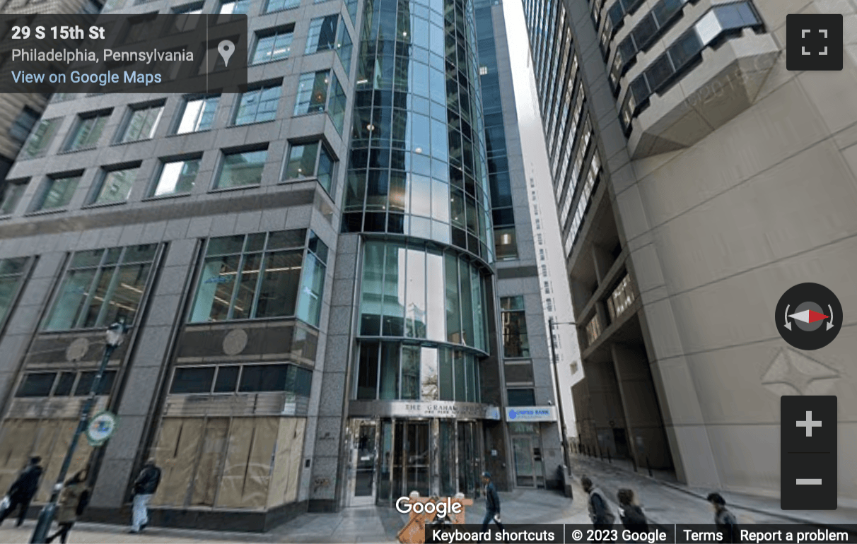 Street View image of 30 S. 15th Street, 15th Floor, Philadelphia, Pennsylvania