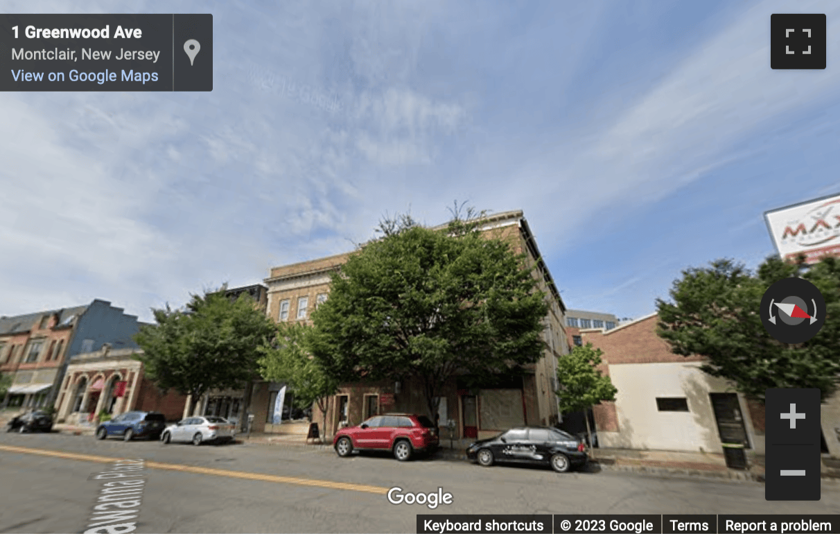 Street View image of 18-20 Lackawanna Plaza, Suite 300, Montclair, New Jersey