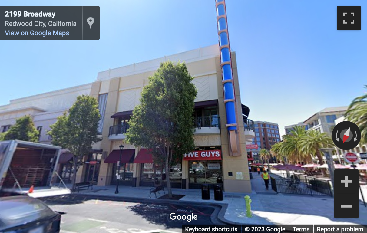 Street View image of 2125 Broadway, Redwood City, California