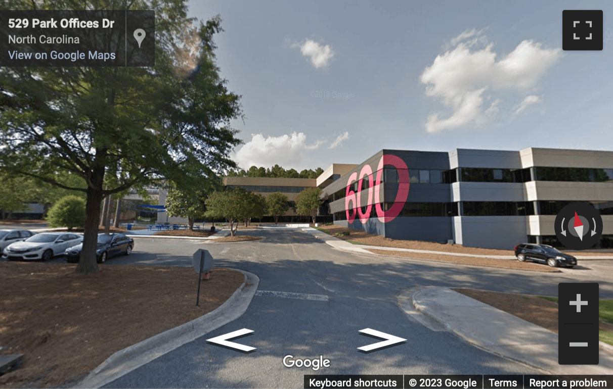 Street View image of 600 Park Offices Dr, Frontier 600, Durham (North Carolina)