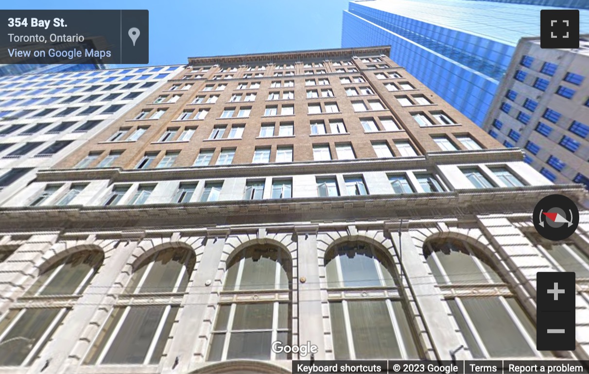 Street View image of 357 Bay Street, Toronto, Canada, Ontario