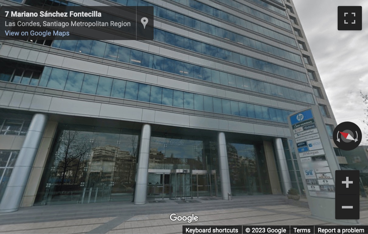 Street View image of Mariano Sánchez Fontecilla 310, Santiago