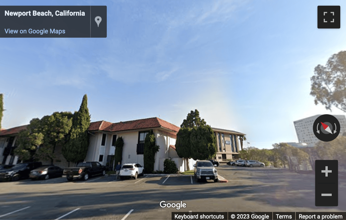 Street View image of Airport Plaza Center II, 4540 Campus Drive, Newport Beach, California