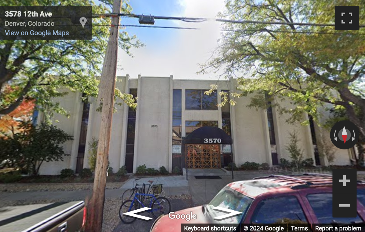 Street View image of 3570 E 12th Avenue, Monroe Professional Building, Denver, Colorado