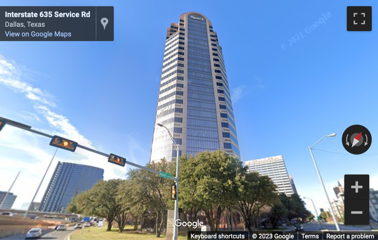 Street View image of 13155 Noel Road, Suite 900, Dallas, Texas