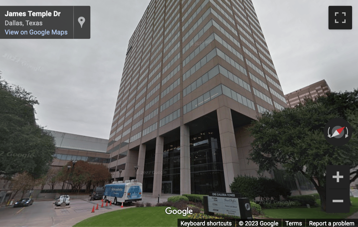 Street View image of 13355 Noel Road, Suite 1100, Dallas, Texas