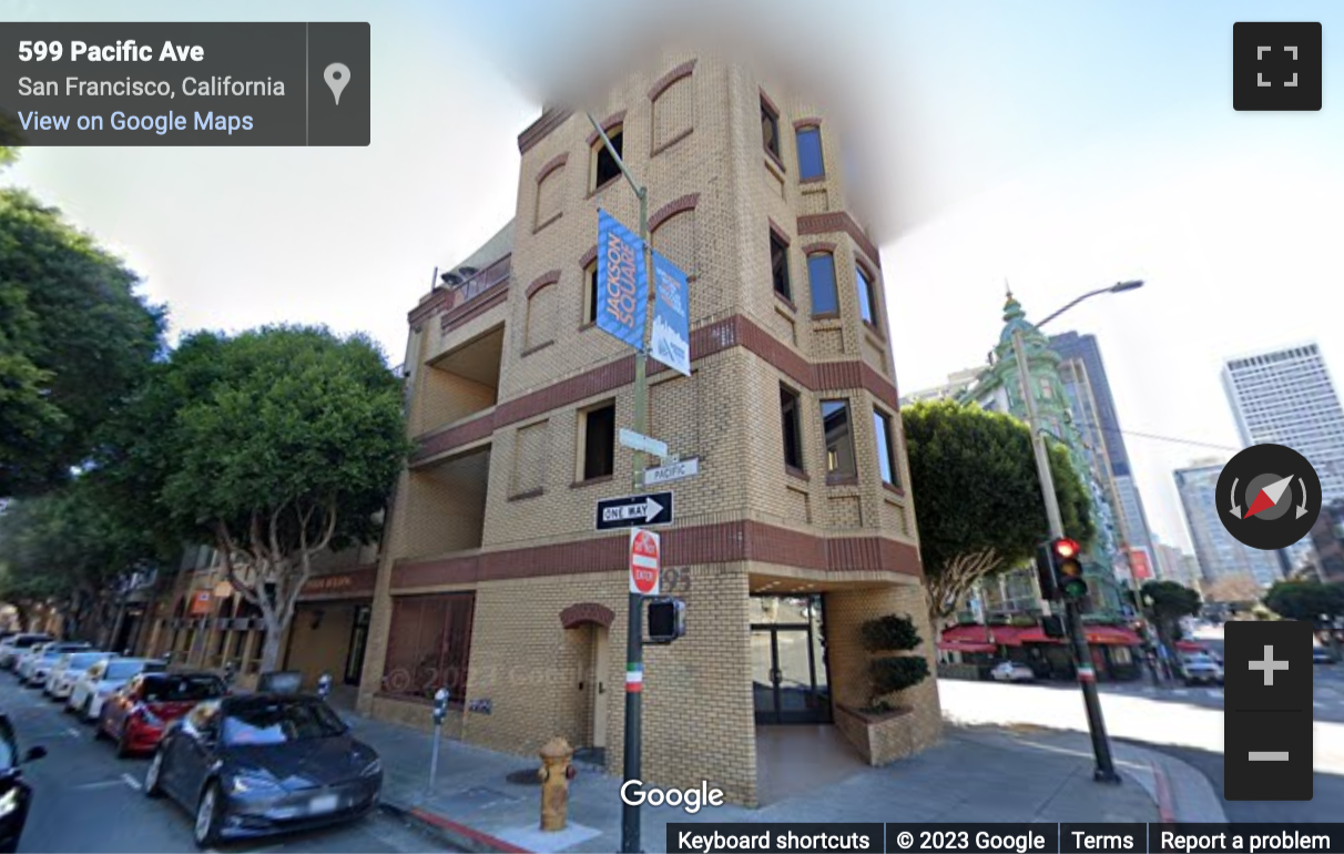 Street View image of Jackson Square, 595 Pacific Avenue, Floor 4, San Francisco, California