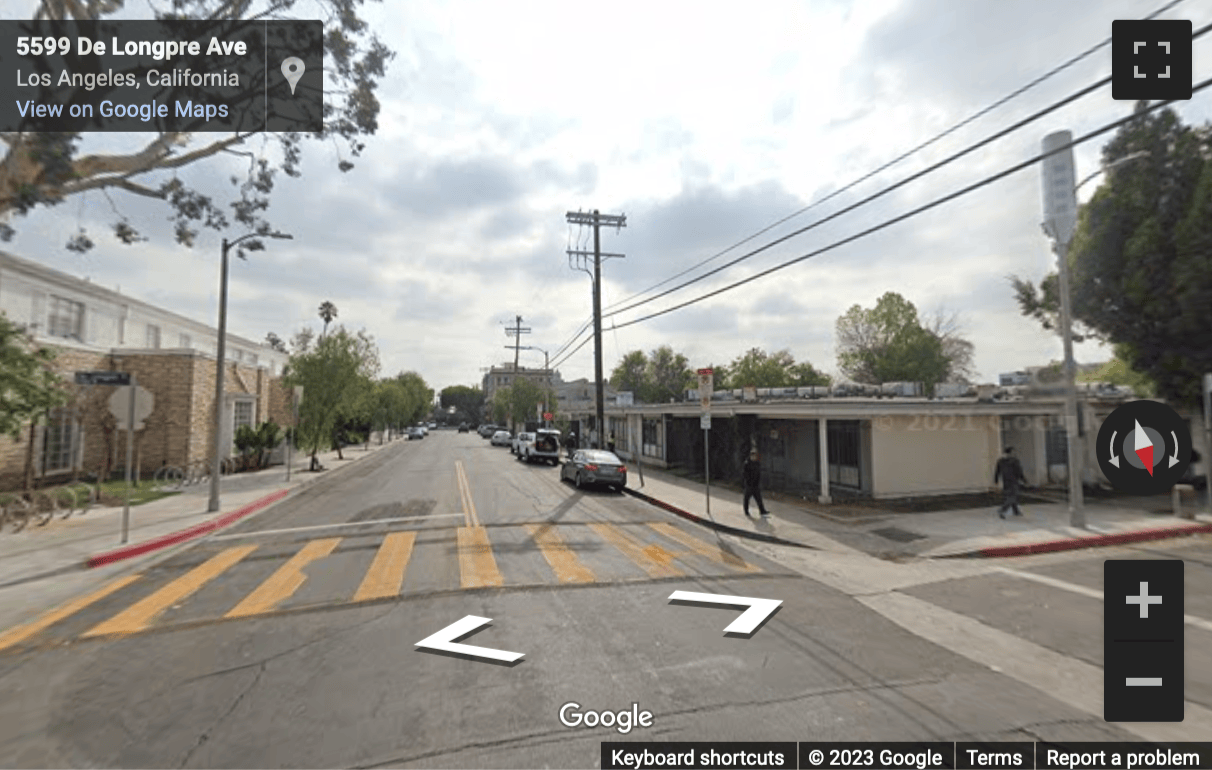 Street View image of 1370 N St Andrews Pl, Los Angeles, CA, California