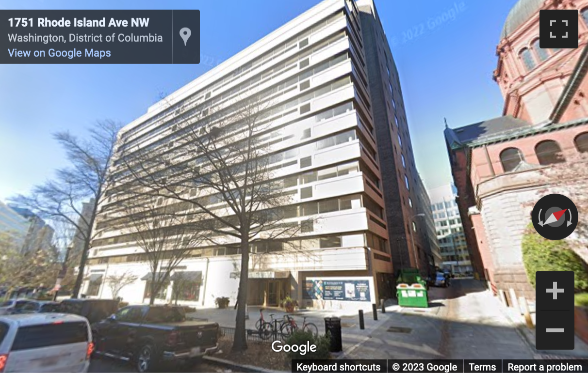 Street View image of 1201 Connecticut Ave NW, Washington DC, District of Columbia