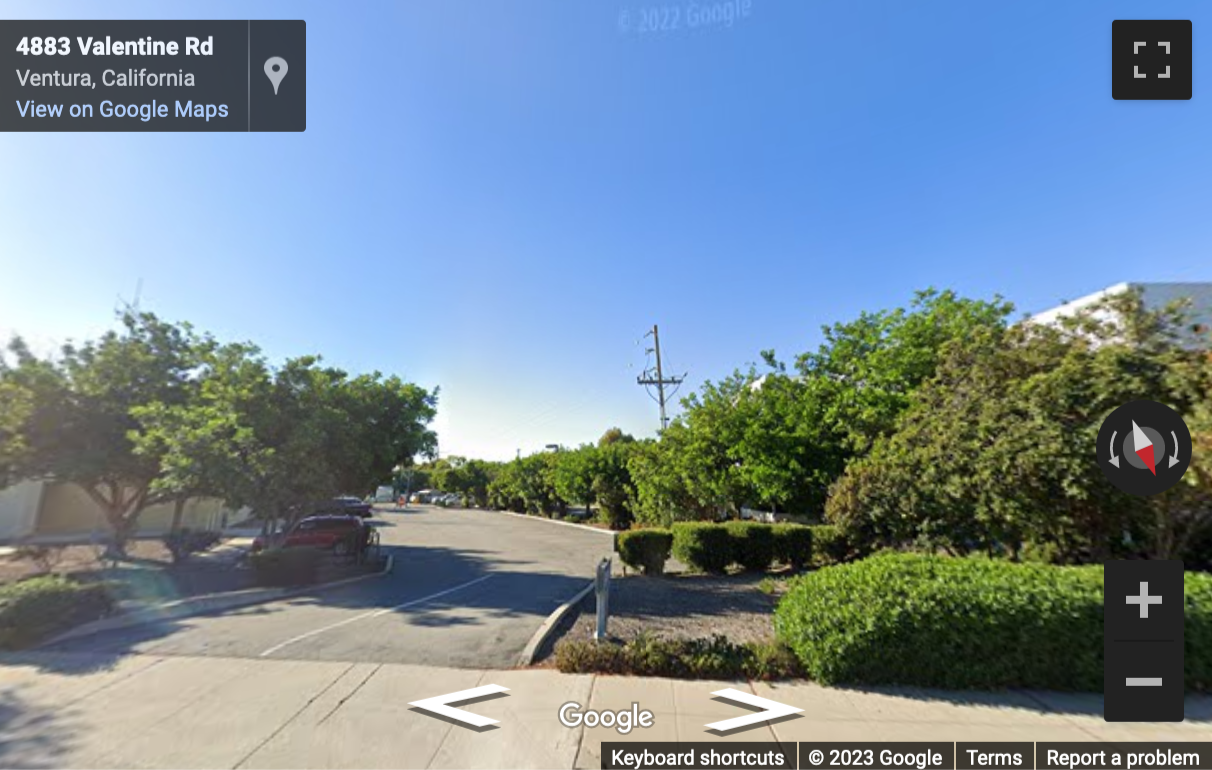 Street View image of 1300 Eastman Avenue, Ventura, California
