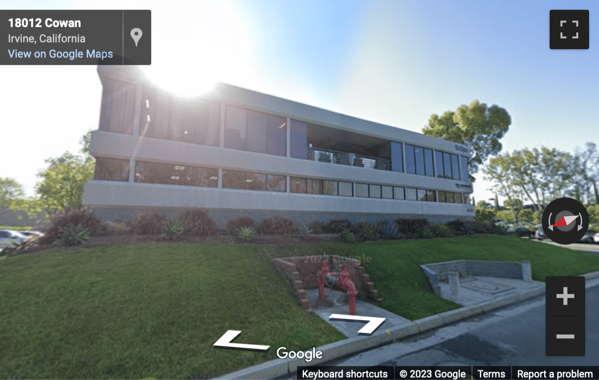 Street View image of 18012 Cowan, Suite 200, Irvine, California