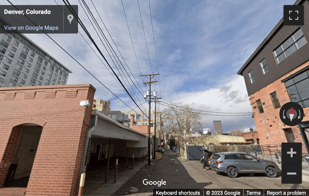 Street View image of 1001 Bannock Street, Denver, Colorado