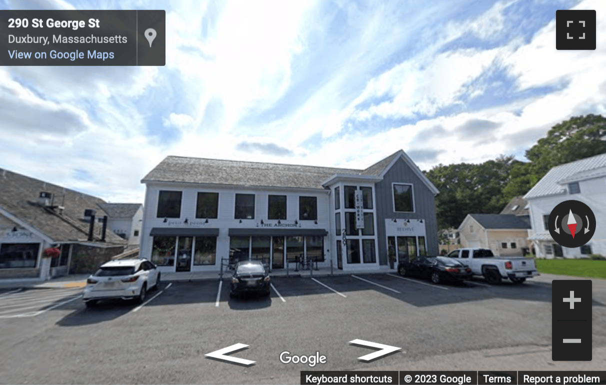 Street View image of 289 Saint George St, Duxbury, Massachusetts, Boston