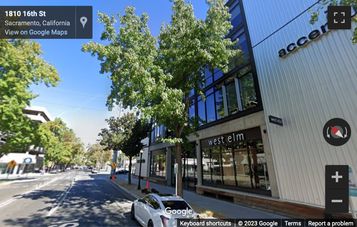 Street View image of 1610 R Street, 3rd and 4th Floors, Sacramento, California