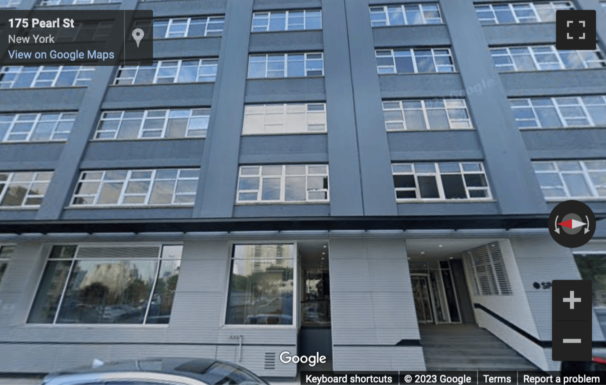 Street View image of 175 Pearl Street, Floors 1 through 3, New York City