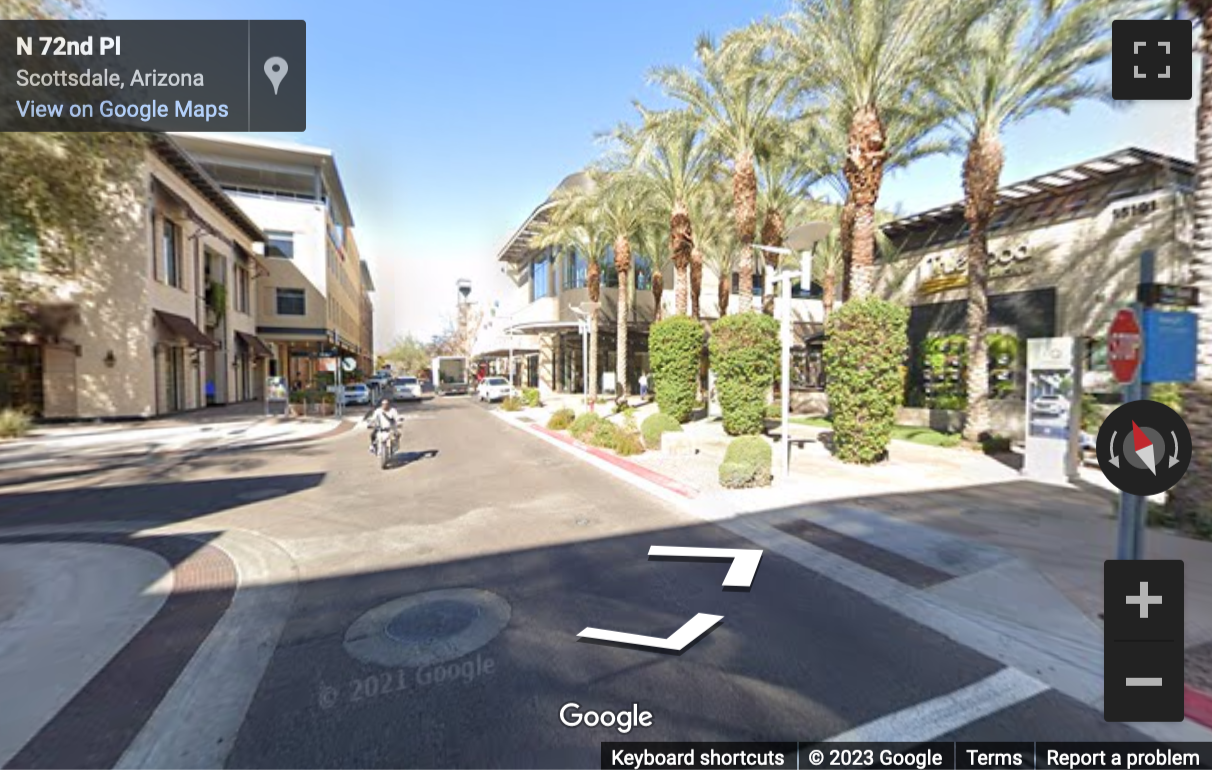 Street View image of 15169 N Scottsdale Road, Scottsdale, Arizona