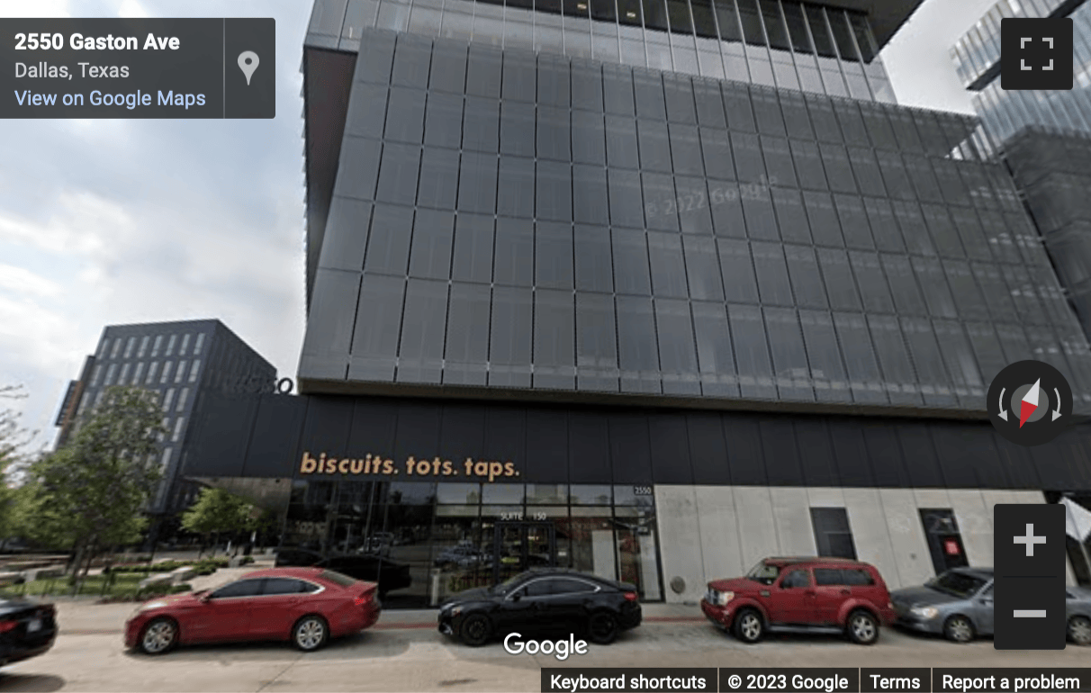Street View image of 2550 Pacific Avenue, Suite 700, Dallas, Texas