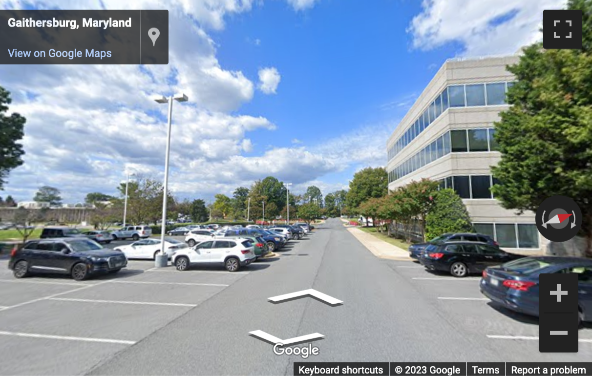 Street View image of 2098 Gaither Road, Rockville, Maryland