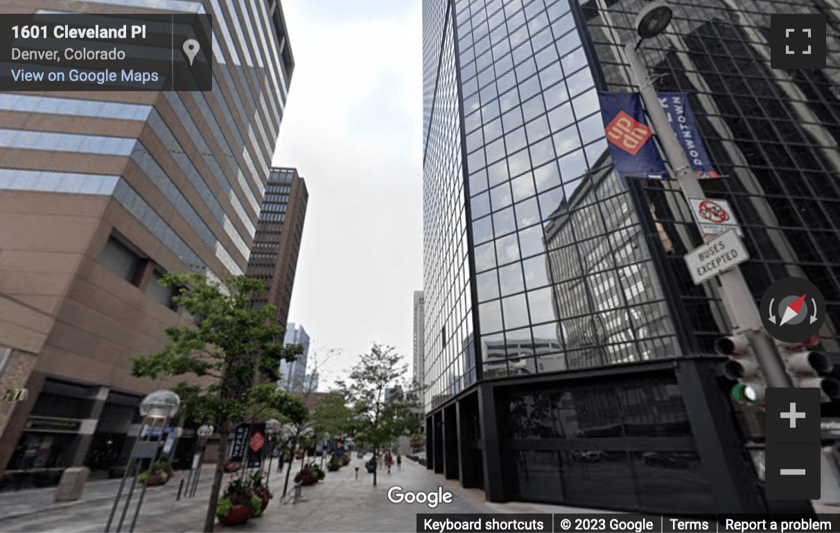 Street View image of 110 16th Street Mall, Suite 1400, Denver, Downtown, Colorado