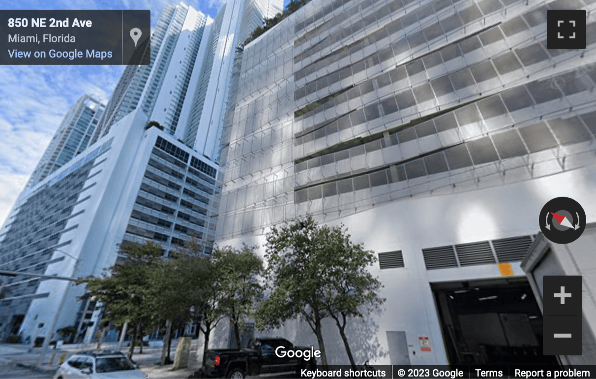 Street View image of 888 Biscayne Boulevard Suite 505, Miami, Florida